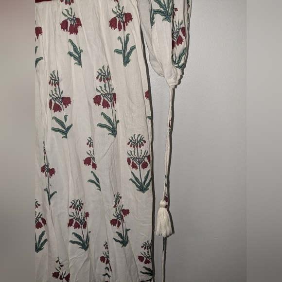 Inde Rooh Jaipuri Print Cotton A Line Maxi Dress Size Small - Picture 8 of 11